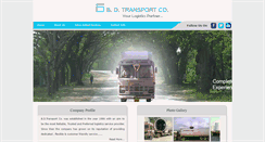 Desktop Screenshot of bdtransport.co.in